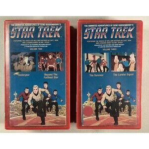 Star Trek Animated Vol. 2 & 3 • 2x VHS Set • Yesteryear, Survivor